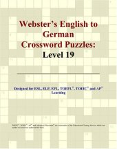 book Webster's English to German Crossword Puzzles: Level 19