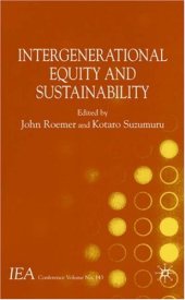 book Intergenerational equity and sustainability