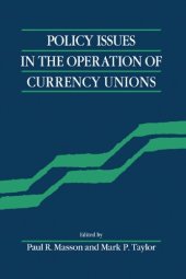 book Policy issues in the operation of currency unions