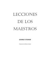 book Lecciones de los maestros