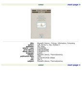 book Maxwell's Demon: Entropy, Information, Computing