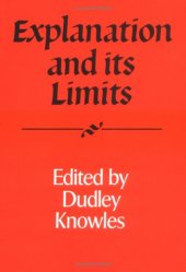 book Explanation and its limits