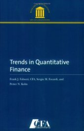 book Trends in Quantitative Finance