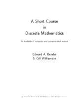 book A Short Course in Discrete Mathematics