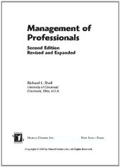 book Management Of Professionals, Revised And Expanded (Food Science & Technology Series)