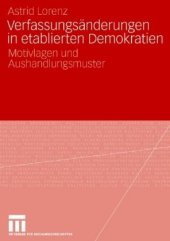 book Verfassungsänderungen in etablierten Demokratien: Motivlagen und Aushandlungsmuster