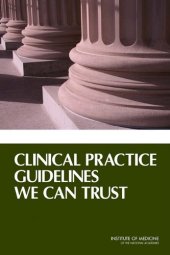 book Clinical Practice Guidelines We Can Trust