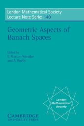 book Geometric aspects of Banach spaces: essays in honour of Antonio Plans