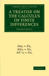 book A Treatise on the Calculus of Finite Differences