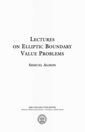 book Lectures on Elliptic Boundary Value Problems