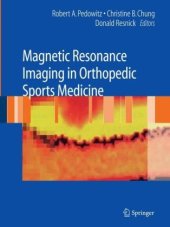 book Magnetic Resonance Imaging in Orthopedic Sports Medicine