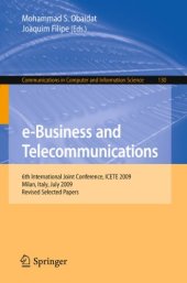 book e-Business and Telecommunications: 6th International Joint Conference, ICETE 2009, Milan, Italy, July 7-10, 2009. Revised Selected Papers