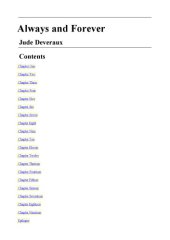 book Forever and Always