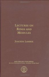 book Lectures on Rings and Modules