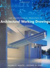 book The Professional Practice of Architectural Working Drawings