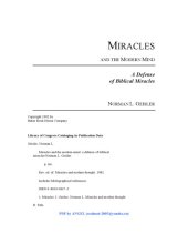 book Miracles and the Modern Mind: A Defense of Biblical Miracles