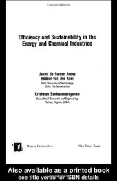 book Efficiency and Sustainability in the Energy and Chemical Industries