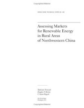 book Assessing Markets for Renewable Energy in Rural Areas of Northwestern China (World Bank Technical Paper)