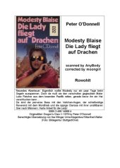 book Modesty Blaise. Die Lady fliegt auf Drachen