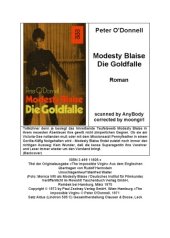 book Modesty Blaise. Die Goldfalle