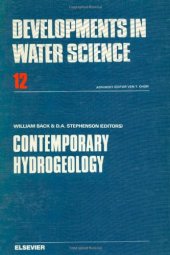 book Contemporary Hydrogeology: The George Burke Maxey Memorial Volume