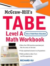 book TABE (Test of Adult Basic Education) Level A Math Workbook