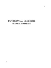 book Differential Geometry of Three Dimensions