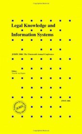 book Legal Knowledge and Information Systems: JURIX 2006 - the Nineteenth Annual Conference