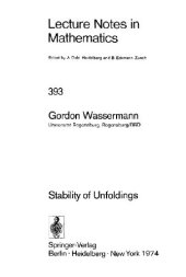 book Stability of Unfoldings