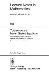 book Turbulence and Navier Stokes Equations: Proceedings