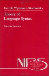 book Theory of Language Syntax: Categorical Approach