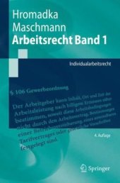 book Arbeitsrecht Band 1: Individualarbeitsrecht