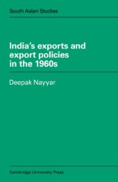 book India’s Exports and Export Policies in the 1960’s