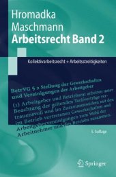 book Arbeitsrecht Band 2: Kollektivarbeitsrecht + Arbeitsstreitigkeiten