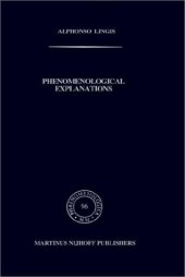 book Phenomenological Explanations