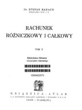 book Rachunek różniczkowy i całkowy 2