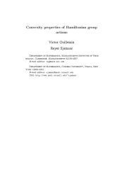 book Convexity Properties of Hamiltonian Group Actions