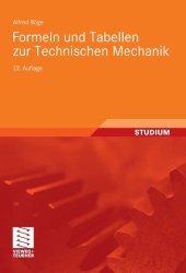 book Formeln und Tabellen zur Technischen Mechanik, 22. Auflage