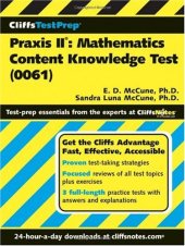 book CliffsTestPrepPraxis II: Mathematics Content Knowledge Test(0061)