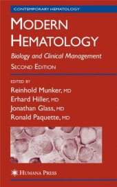 book Modern Hematology: Biology and Clinical Management (Contemporary Hematology)