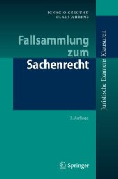 book Fallsammlung zum Sachenrecht