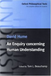 book An Enquiry concerning Human Understanding (Oxford Philosophical Texts)