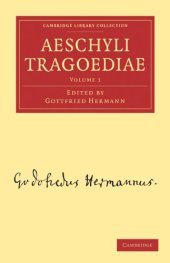 book Aeschyli Tragoediae