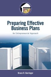 book Preparing Effective Business Plans: An Entrepreneurial Approach