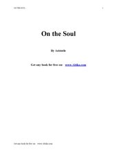 book On the Soul