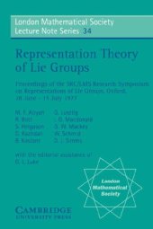 book Representation Theory of Lie Groups