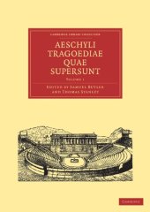 book Aeschyli Tragoediae Quae Supersunt