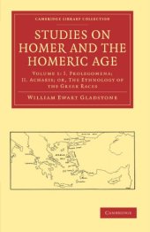 book Studies on Homer and the Homeric Age