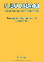 book Groupes et algèbres de Lie: Chapitres 4, 5 et 6