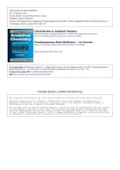 book Chemiluminsence based biosensors-An Overview